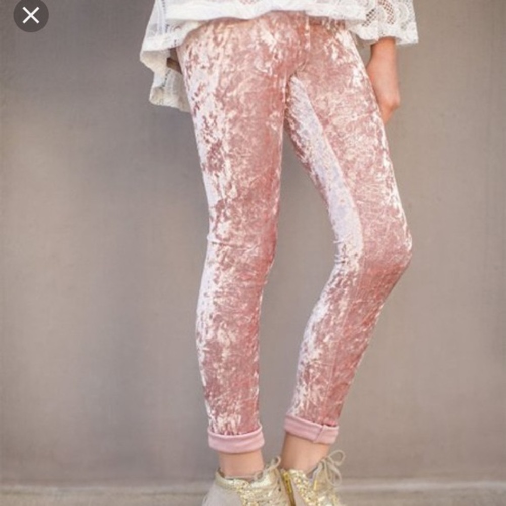 Joyfolie Mia Joy Mariah Blush Velvet Leggings 10